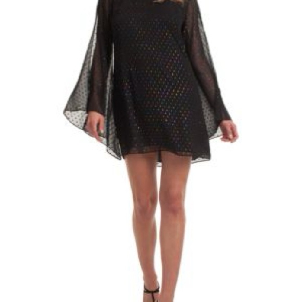 Trina Turk Black Sheer Dress